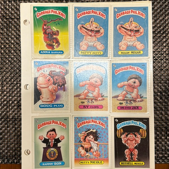 COPY - GPK Garbage Pail Kids lot of 9 OS3 thru OS7; 1986 - Picture 1 of 12